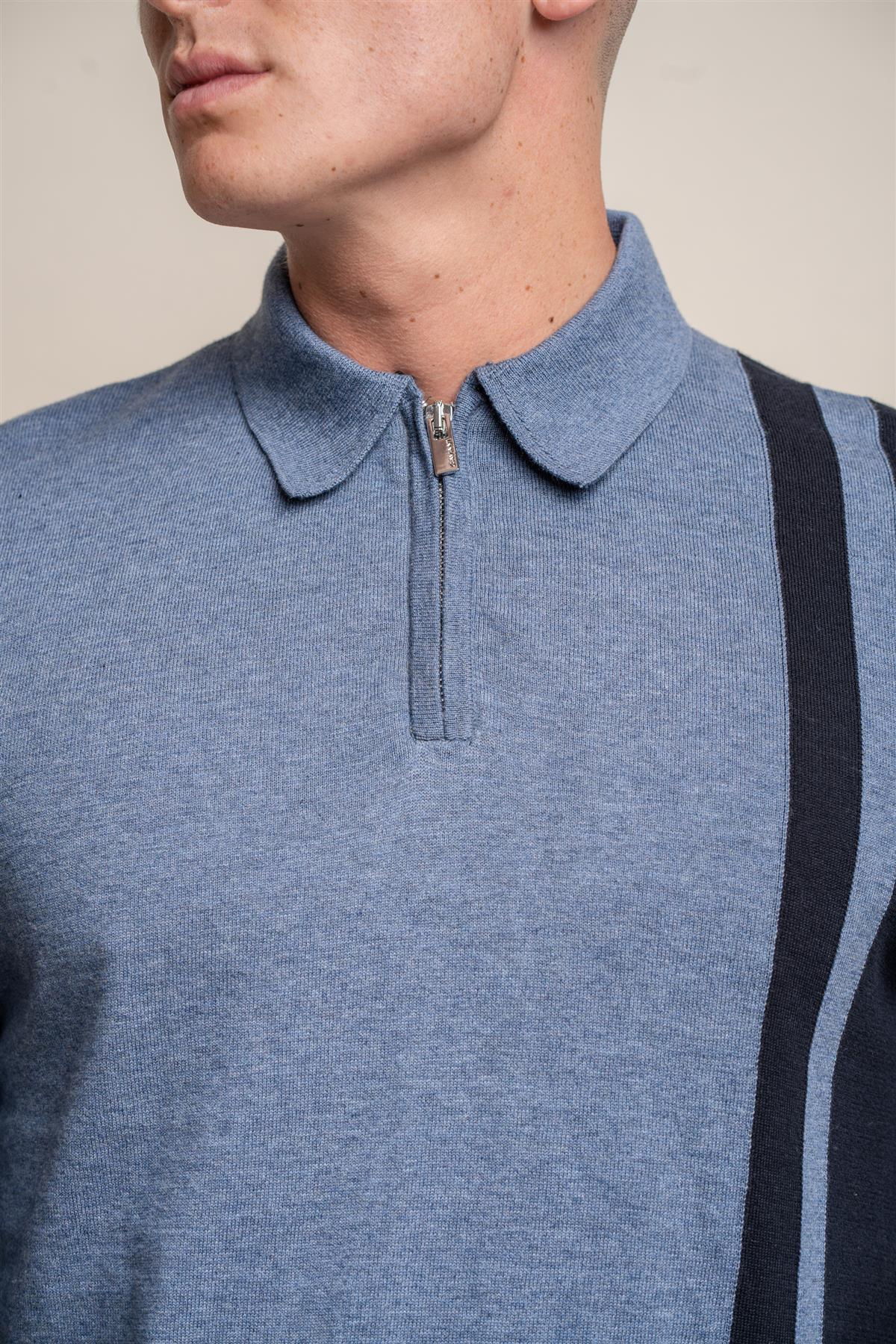 Diablo Air Force - Pull pour hommes avec fermeture éclair - Cavani