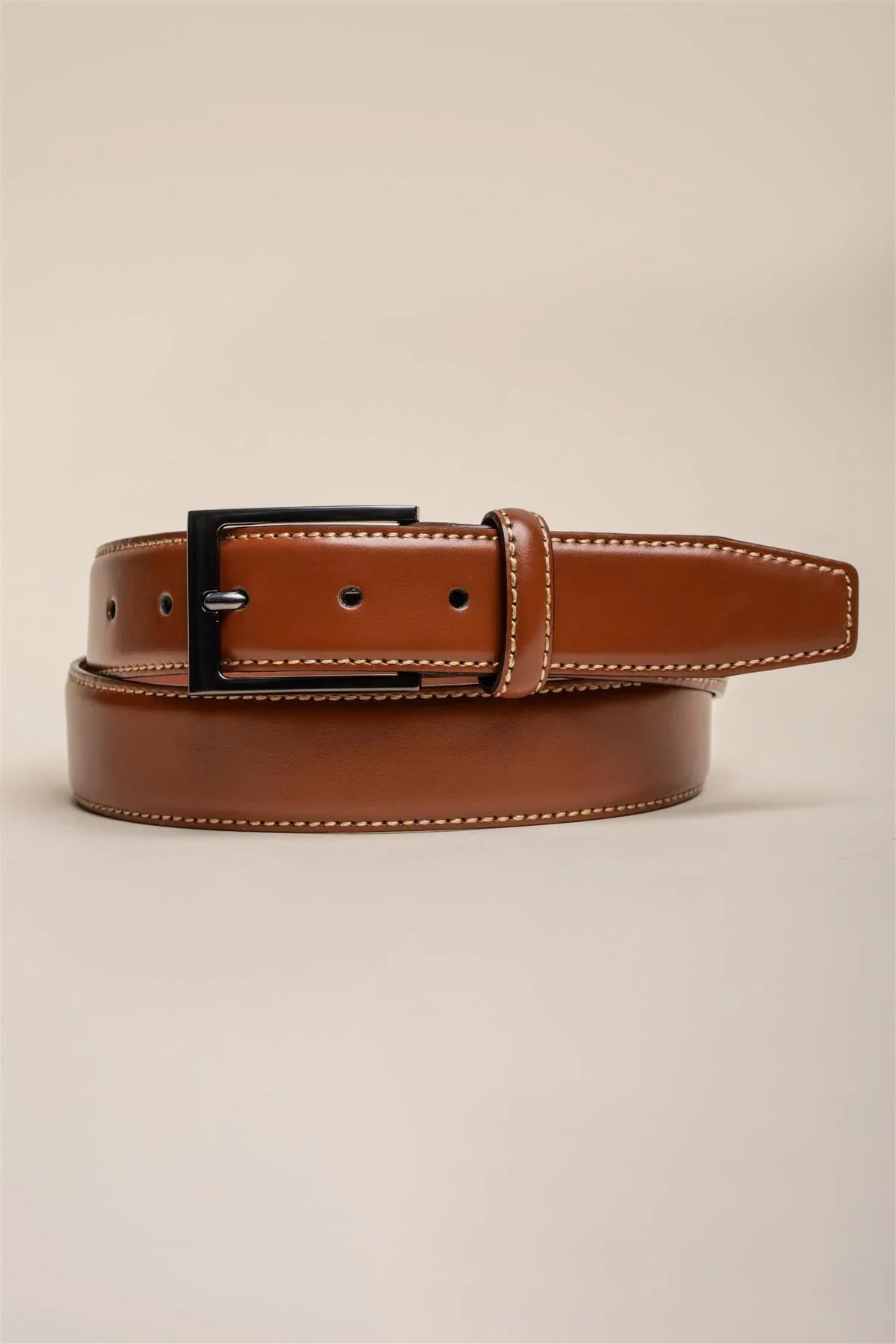 Ceinture en cuir Cavani – BT04 Marron clair