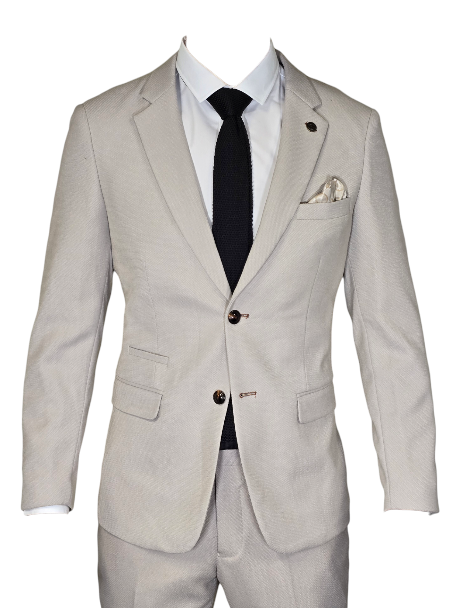 Costume 2 pièces - Costume pour homme en pierre - HM5 Blanc Pierre de Marc Darcy