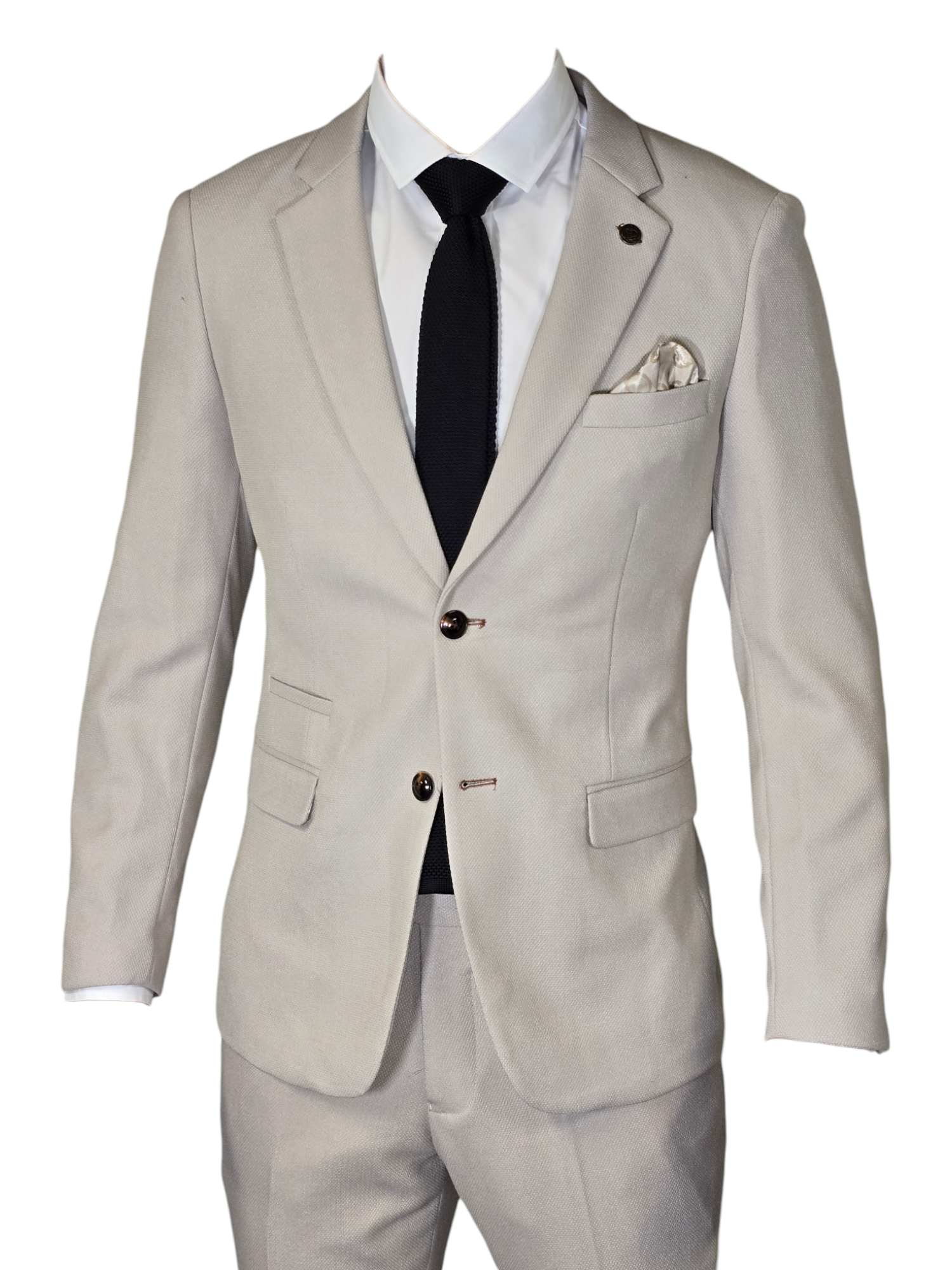 Costume 2 pièces - Costume pour homme en pierre - HM5 Blanc Pierre de Marc Darcy
