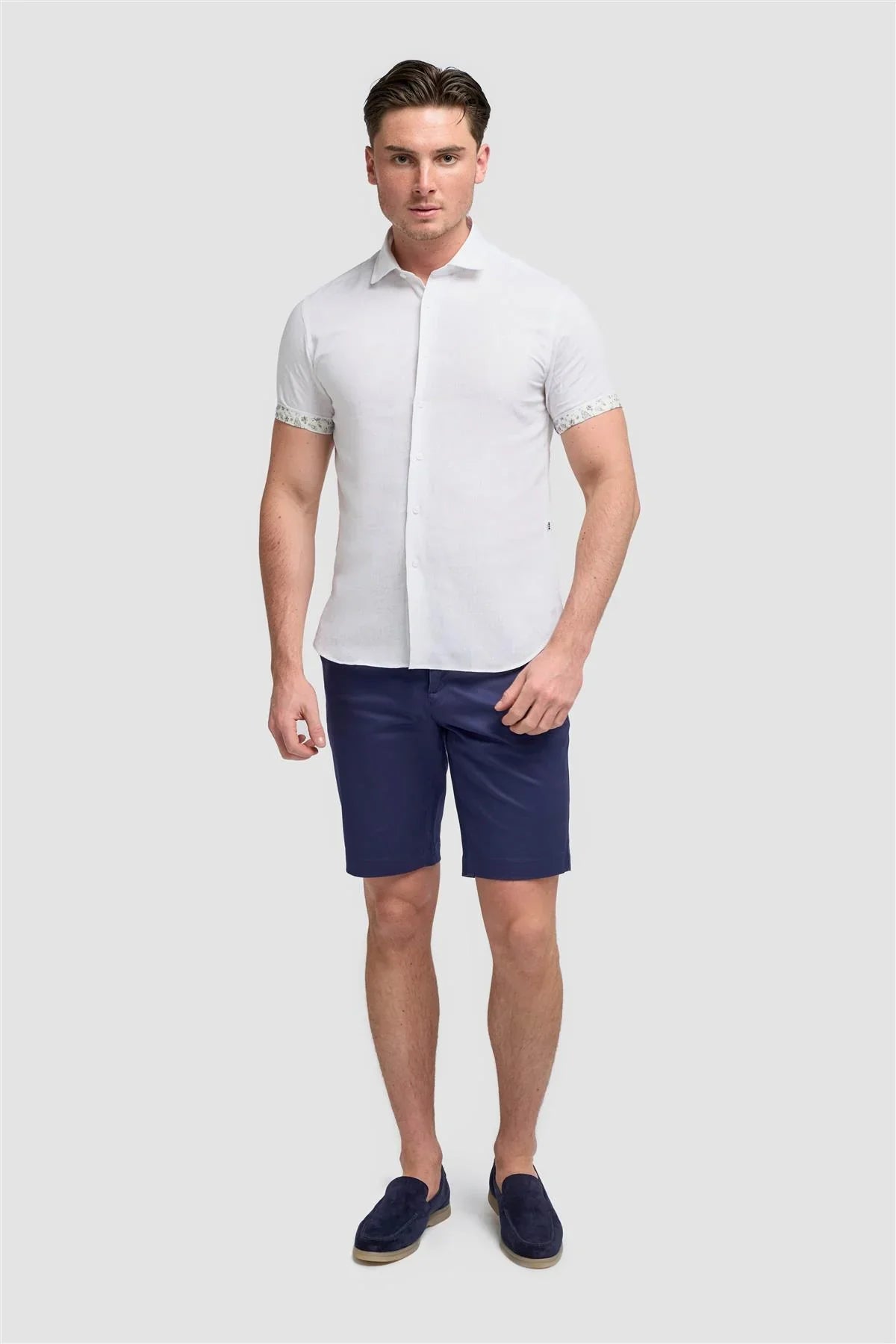 Chemise manches courtes Cavani Matera blanche