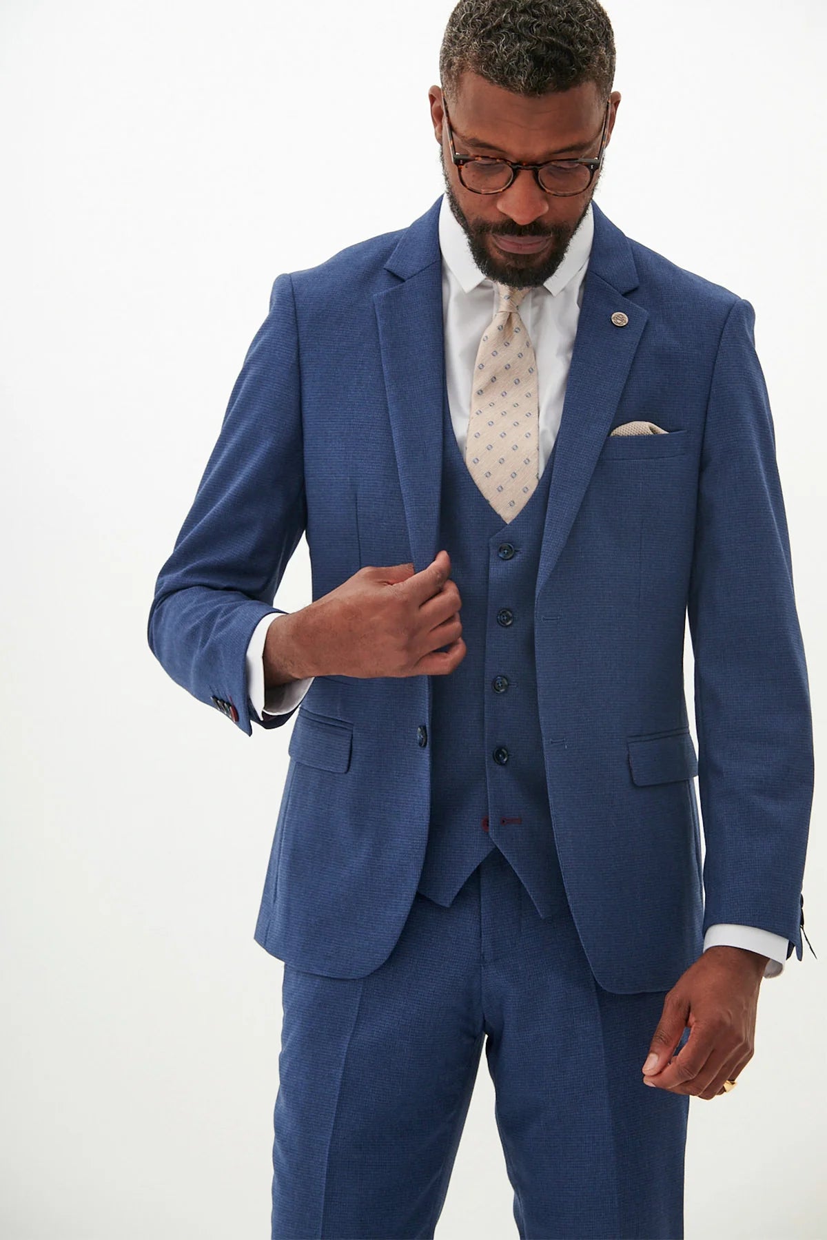 Costume 3 pièces pour homme – Marc Darcy Ashley Marine