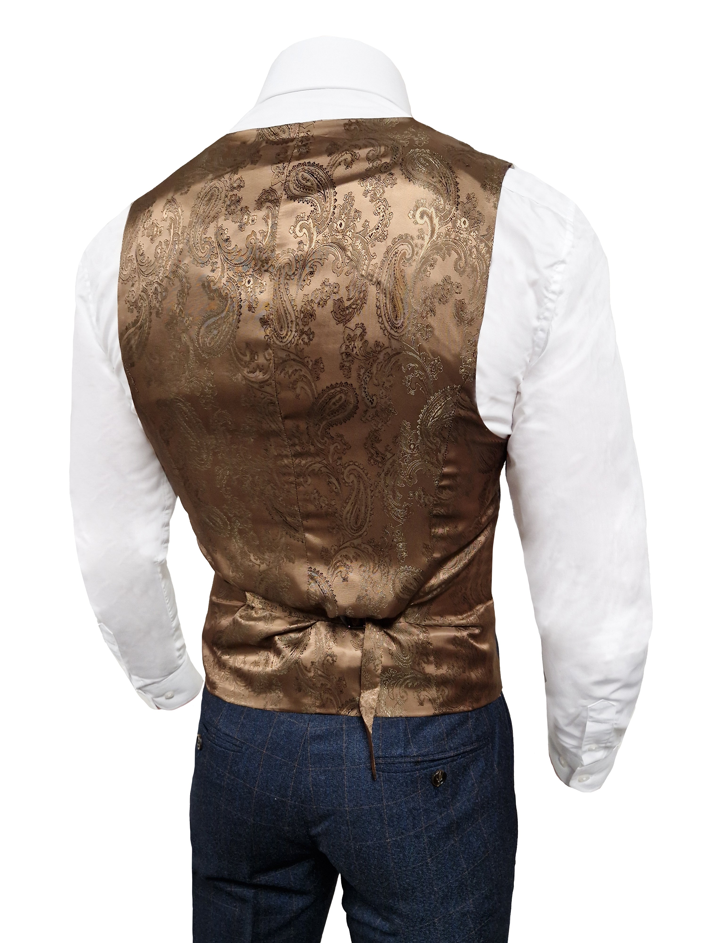 CASTLESON Admiral - Costume homme Check Marine