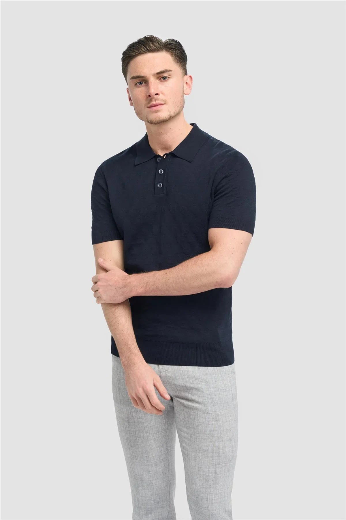 Polo Cavani Armando bleu marine