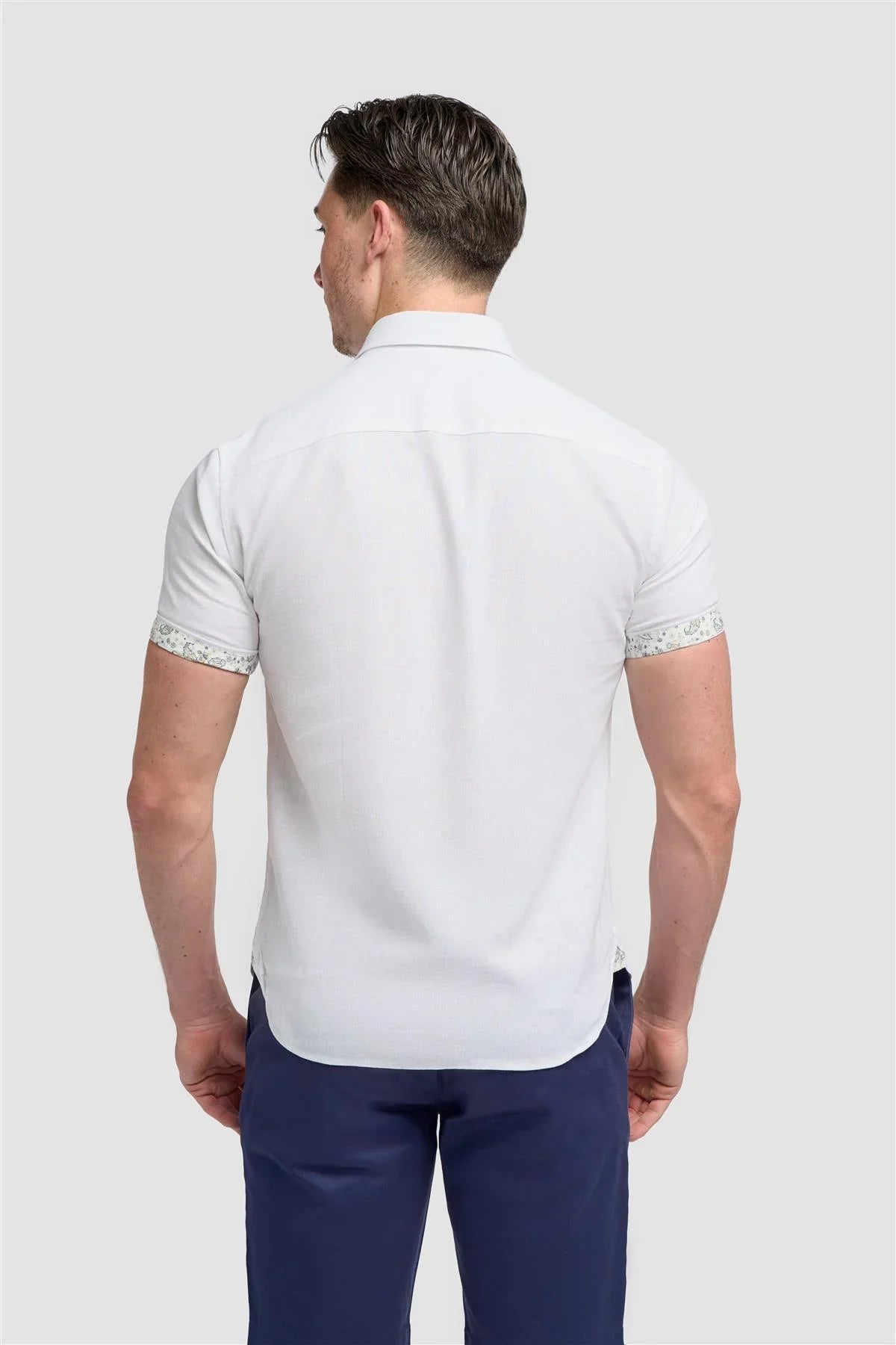 Chemise manches courtes Cavani Matera blanche