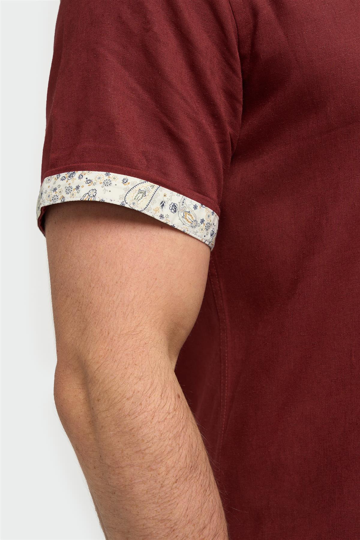 Chemise manches courtes Cavani Matera rouille