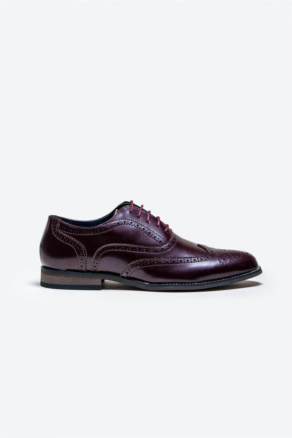 Chaussures Cavani Clark bordeaux – Richelieu à bout fleuri