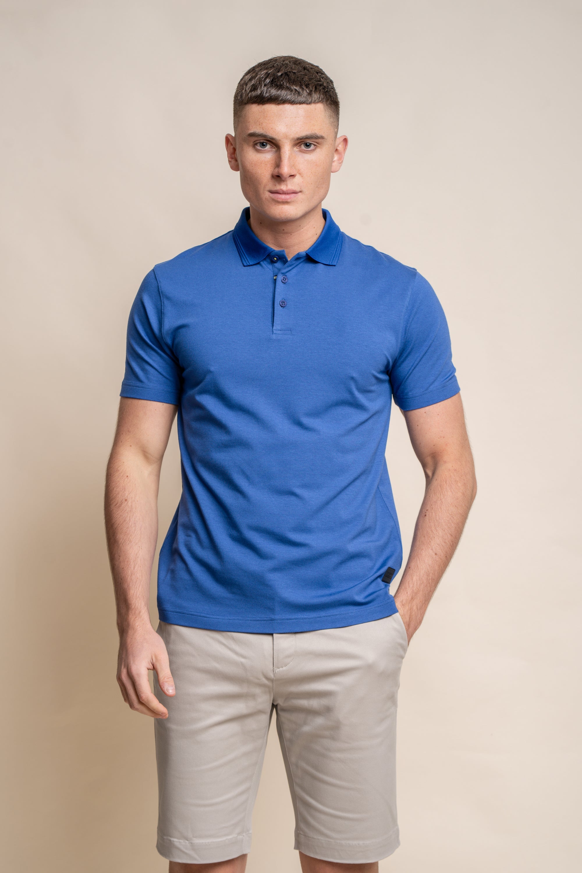 Polo Cavani Kelsey bleu électrique