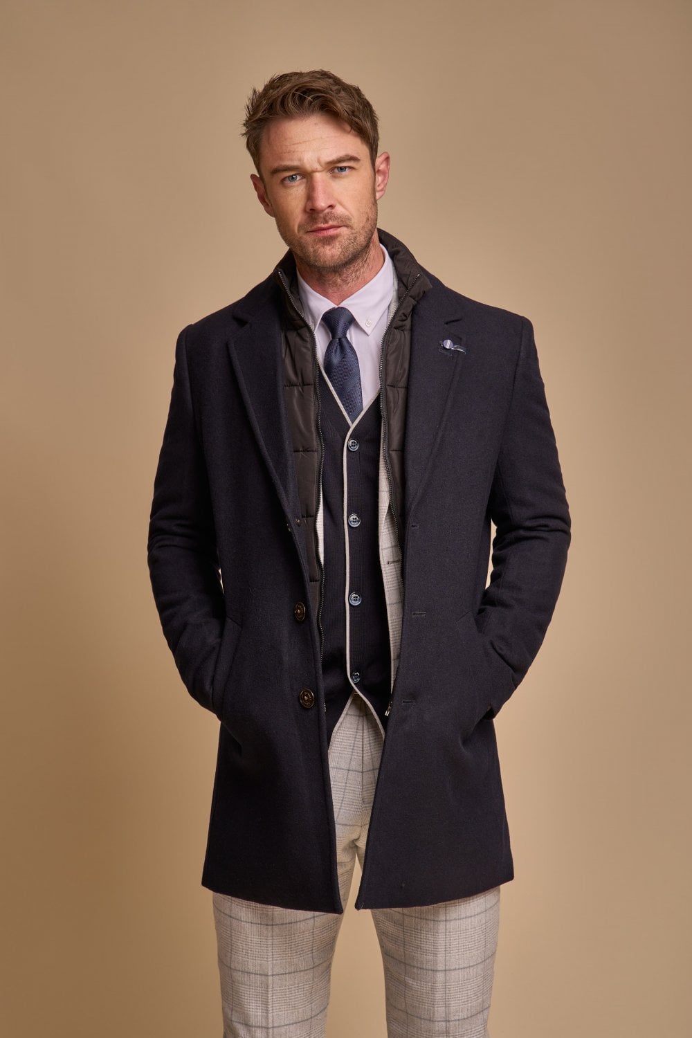 Manteau hommes Sanford - Bleu Marine - Cavani