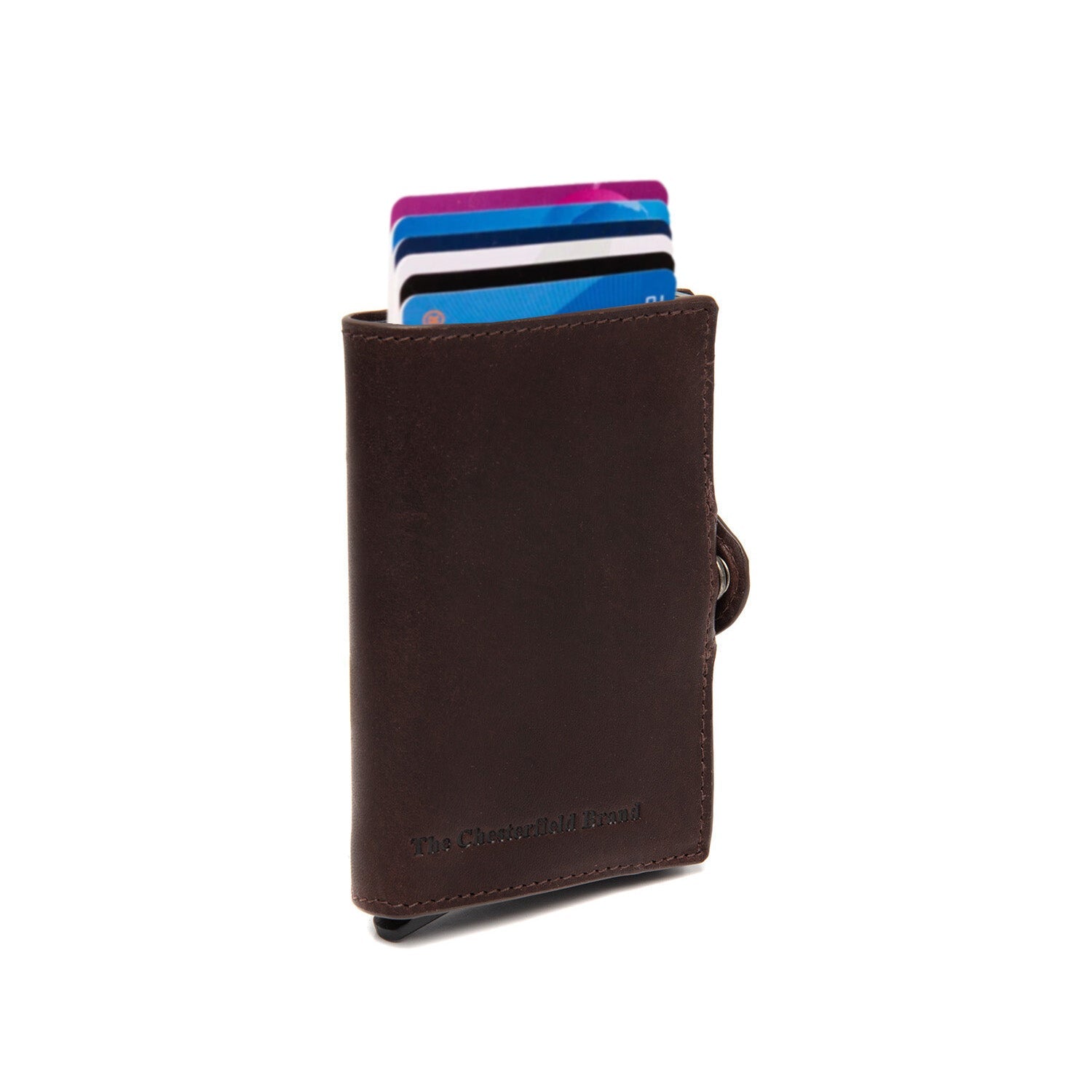 Porte-cartes en cuir - The Chesterfield Brand Francis marron