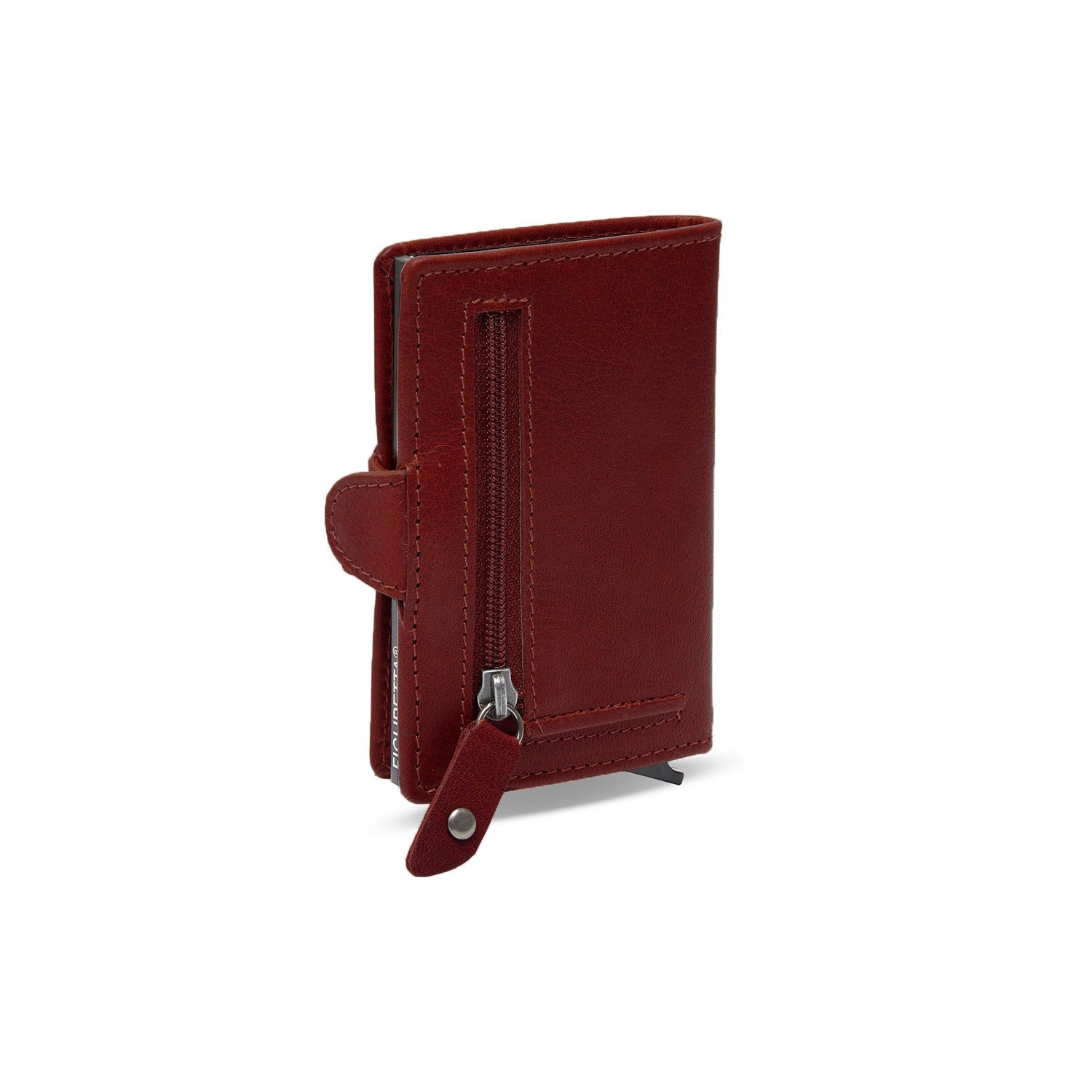 Porte-cartes en cuir - The Chesterfield Brand Baldwin rouge bordeaux