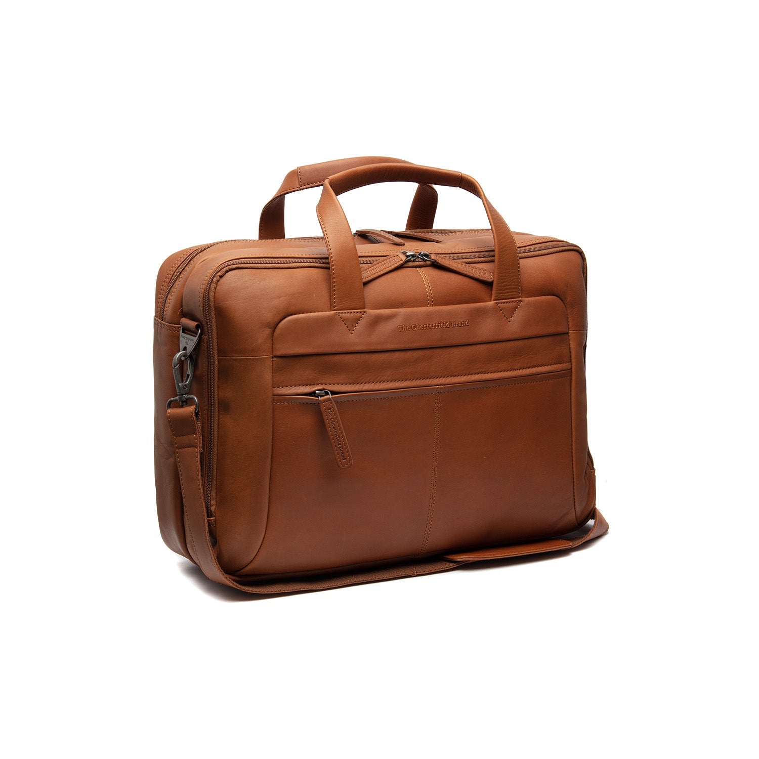 Sac pour ordinateur portable en cuir - The Chesterfield Brand Ryan Cognac