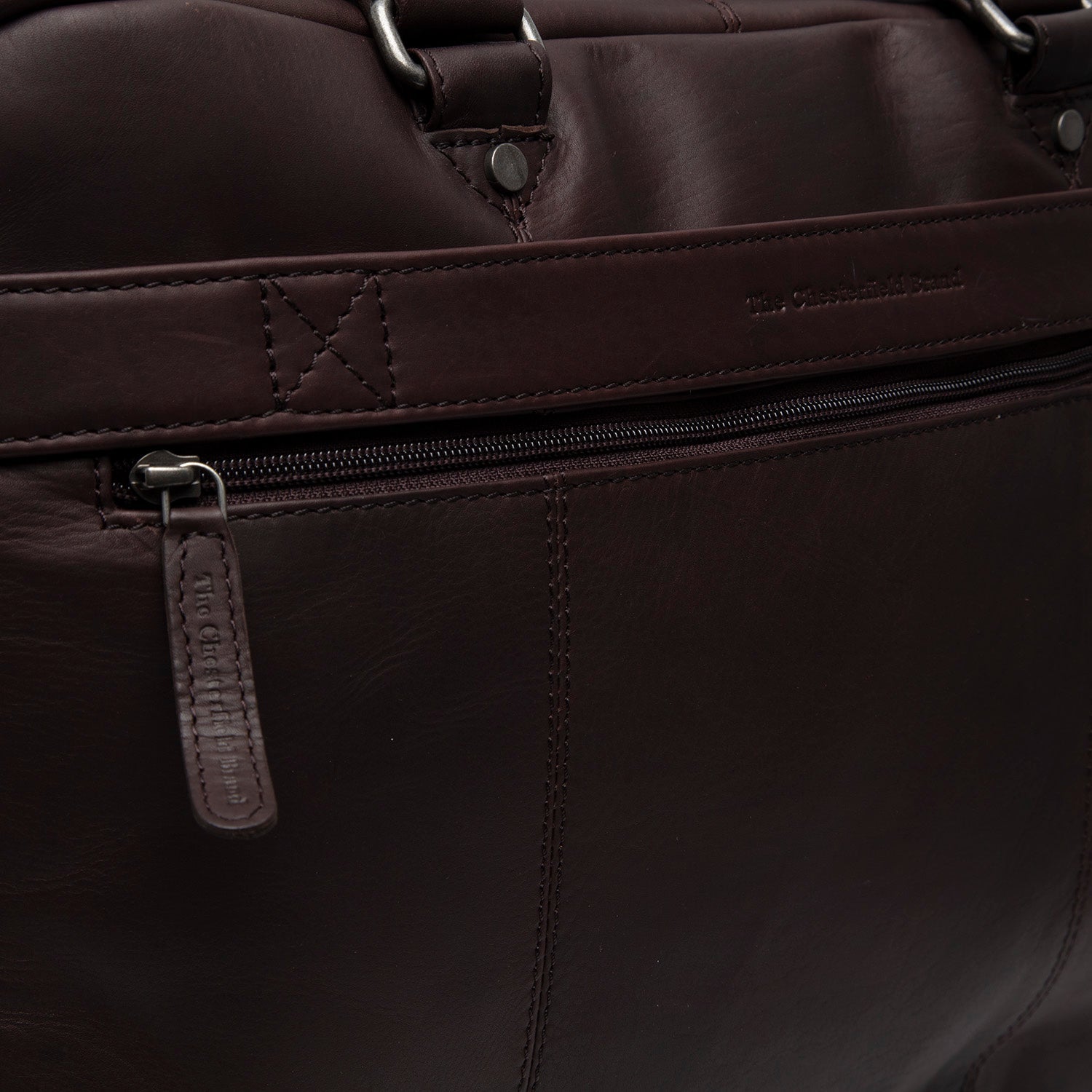 Sac pour ordinateur portable en cuir - The Chesterfield Brand Boston Marron