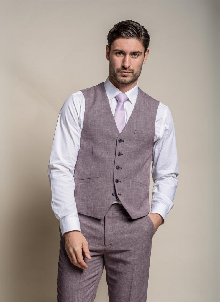 Cavani - Gilet Lilas Slim Fit