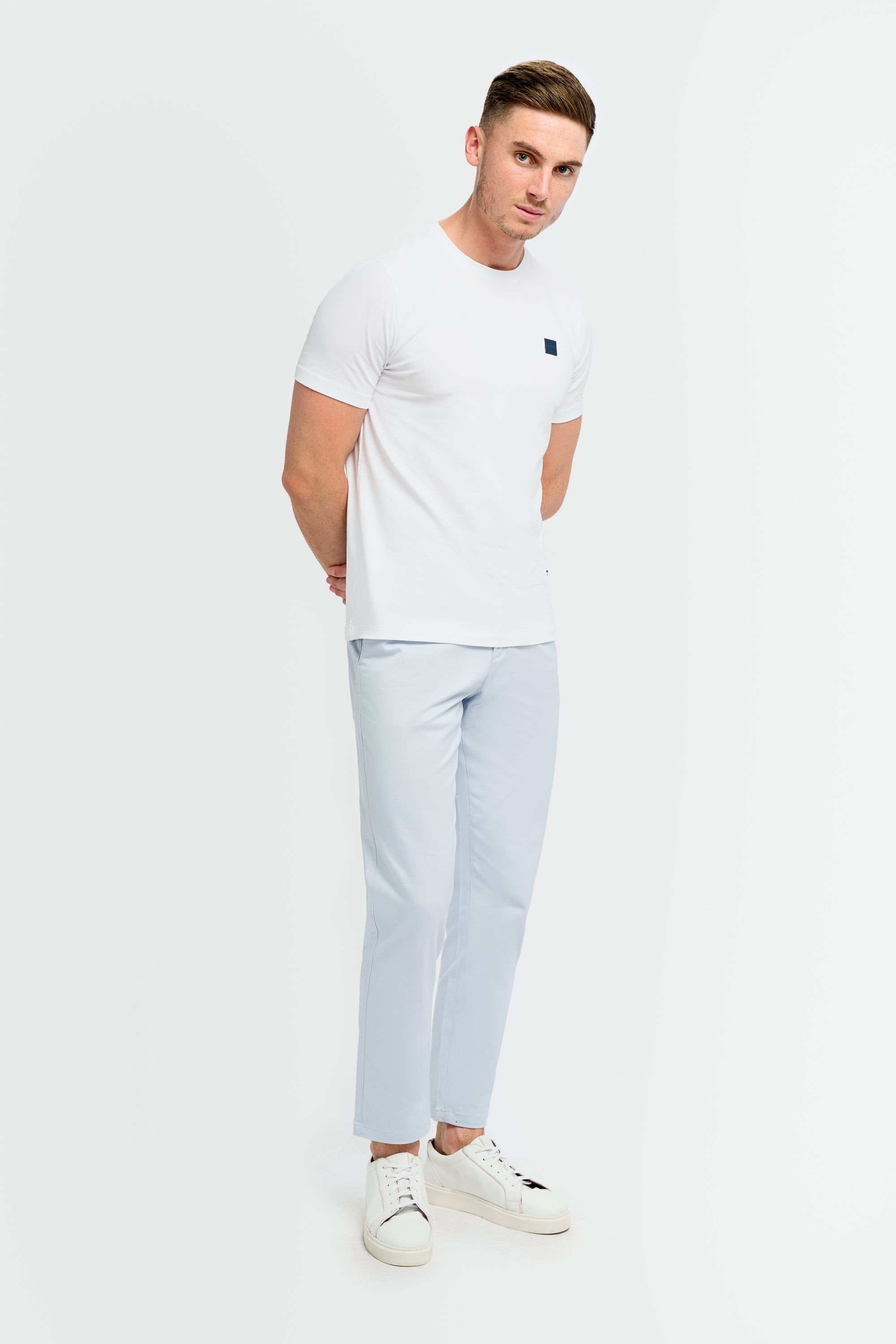 Chino pantalon homme Ice Blue - Cavani Dakota