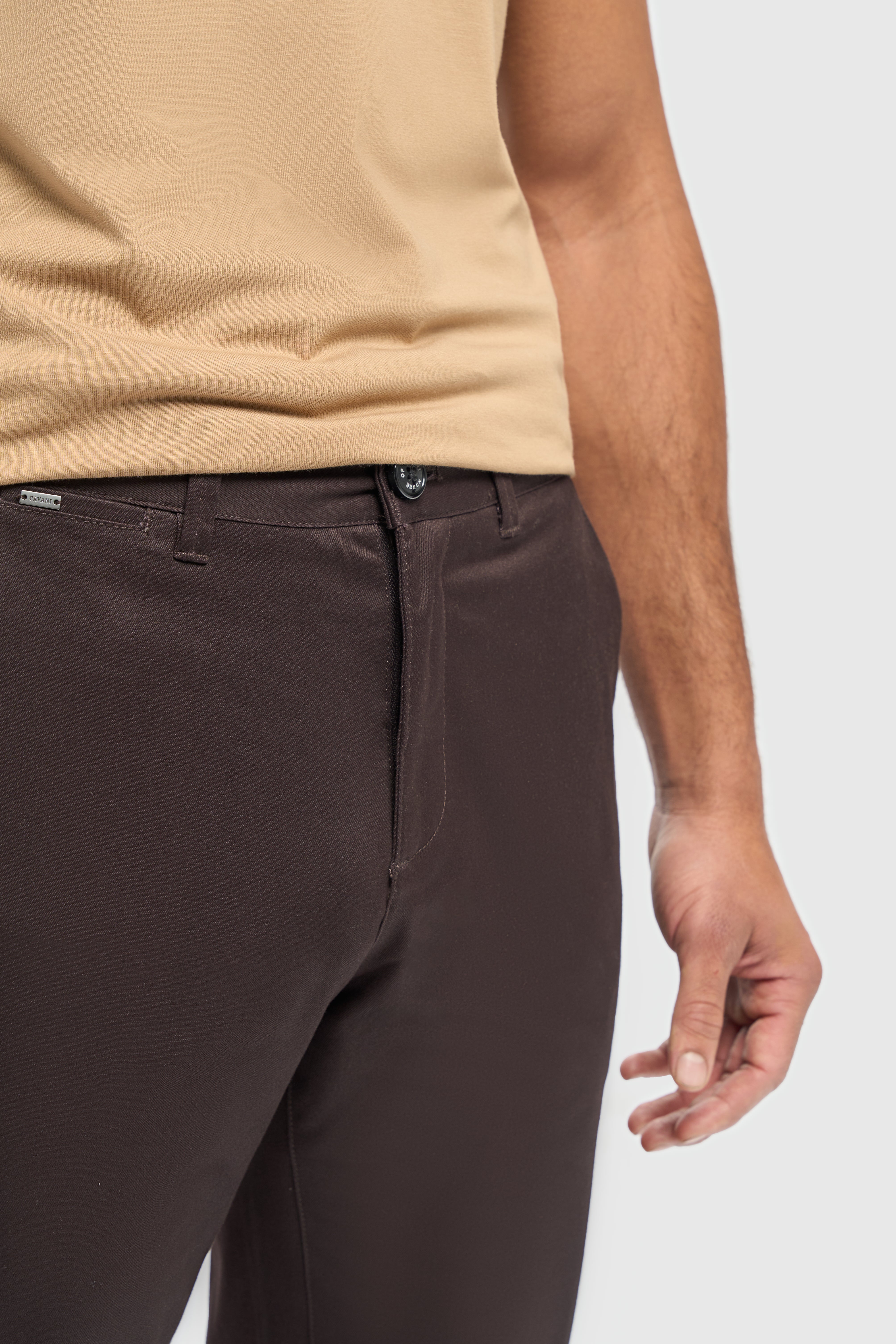 Chino pantalon homme Chocolate - Cavani Dakota Chocolate