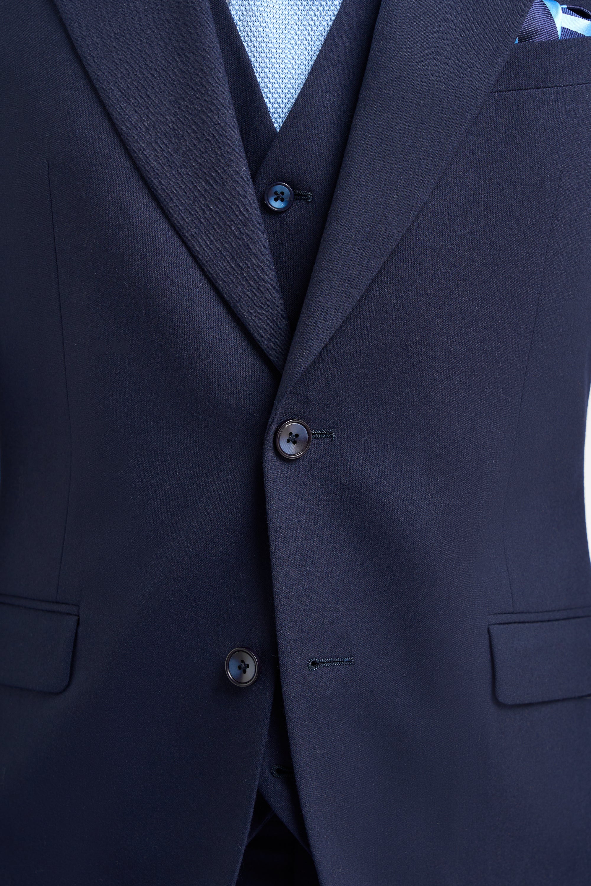 Costume trois pièces pour homme – Cavani James Navy Laine Super 130s