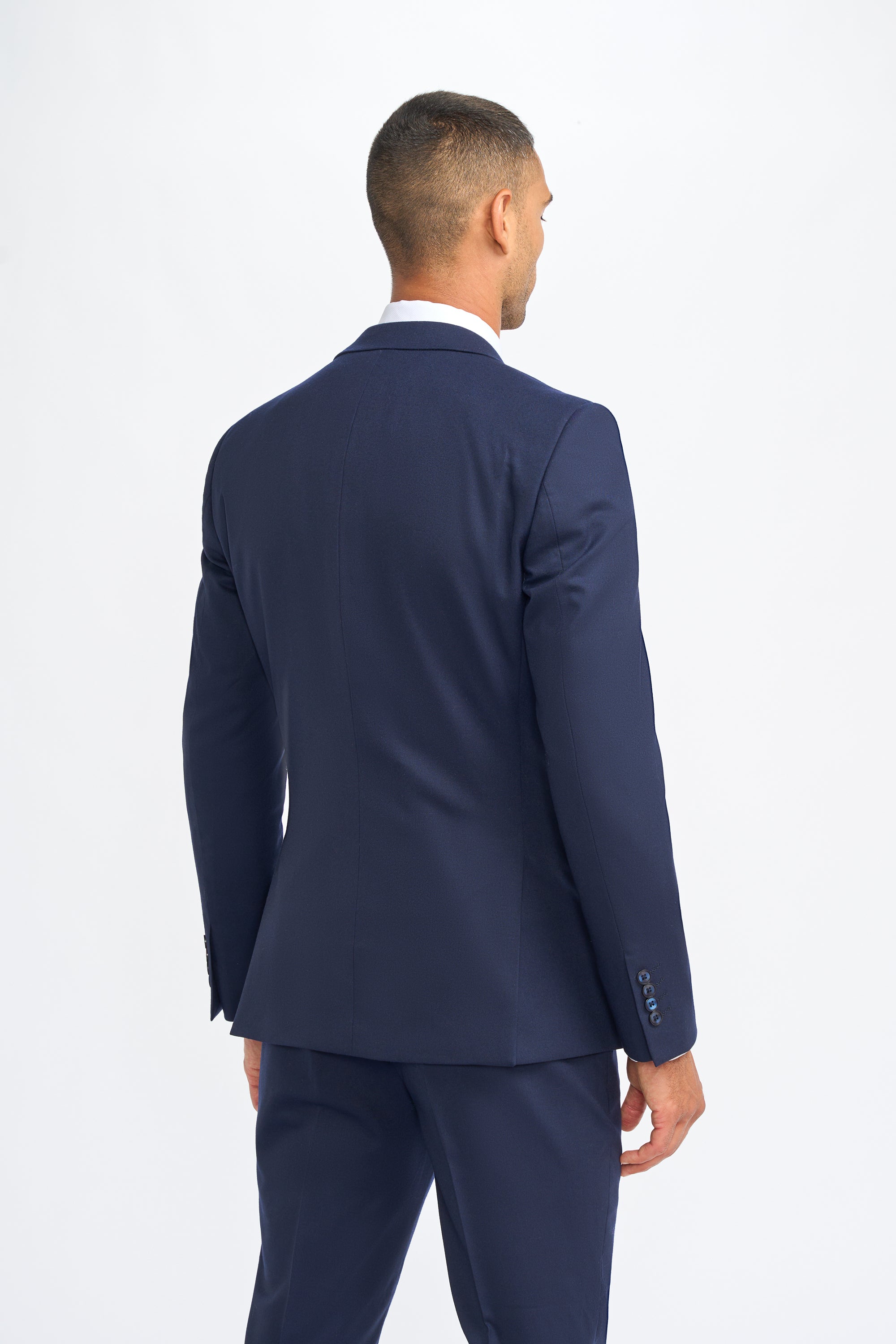 Costume trois pièces pour homme – Cavani James Navy Laine Super 130s