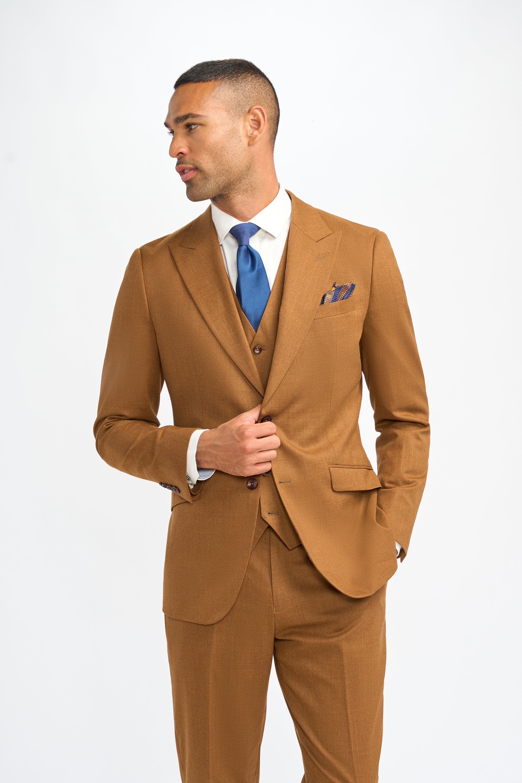 Costume trois pièces pour homme – Cavani James Sierra Laine Super 130s