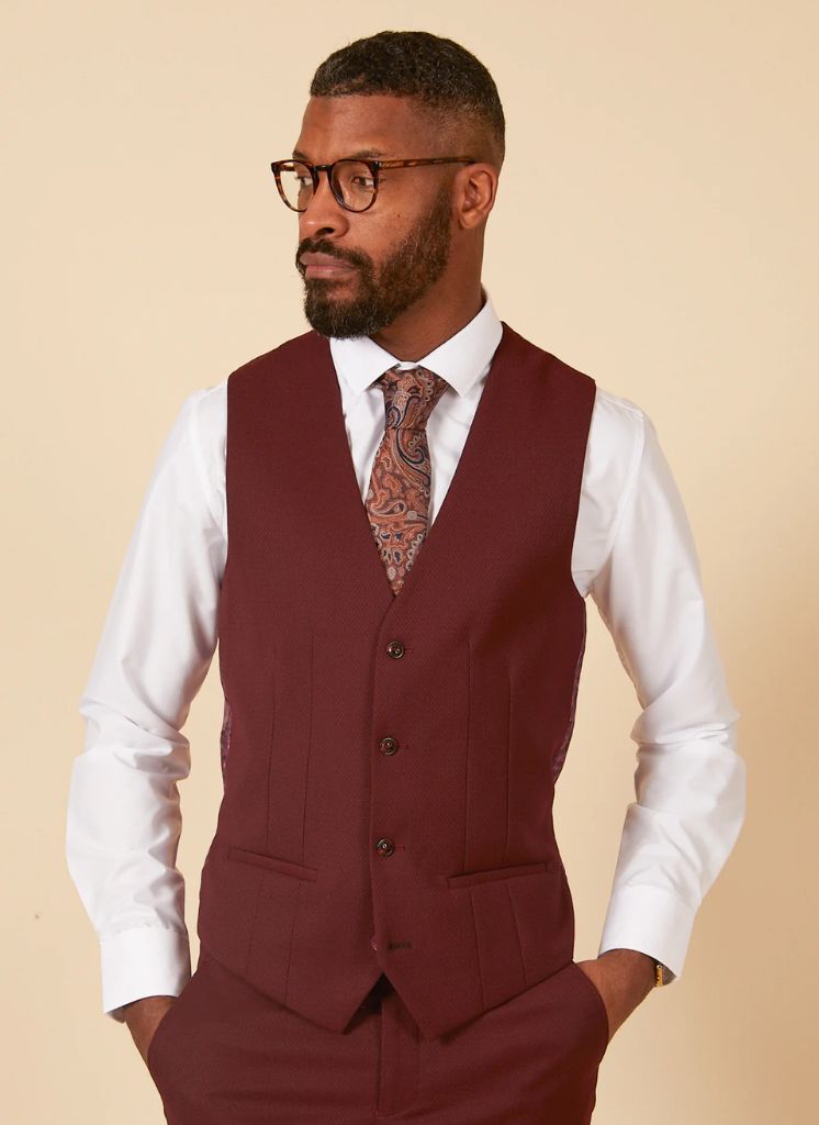 Marc Darcy - Gilet MAX Rouge Vin 1