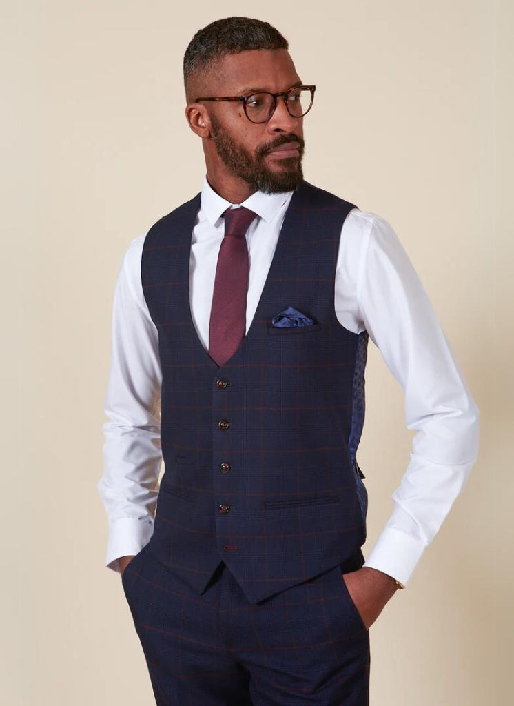 Marc Darcy - Gilet Bleu Marine Edison Redline