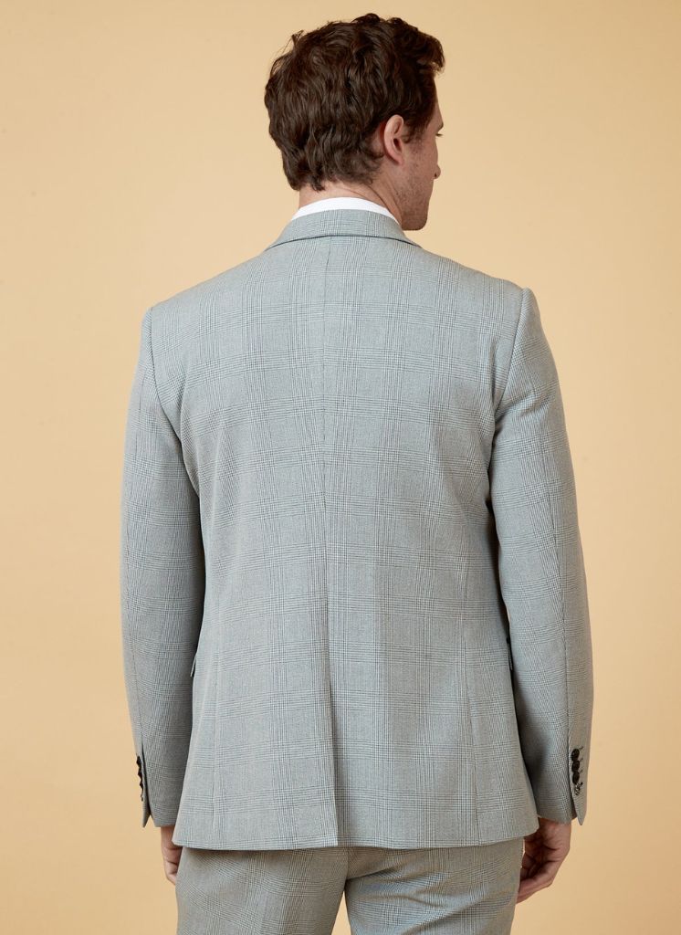 Marc Darcy - Veste Bromley Argent Carreaux