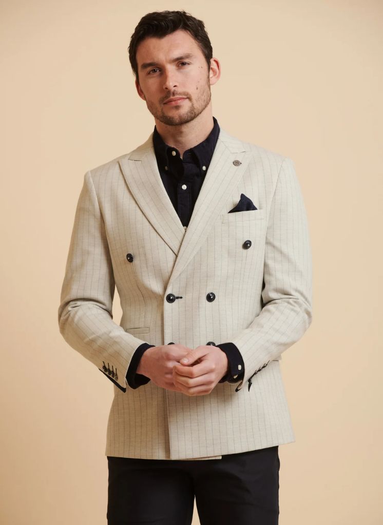 Marc Darcy - Blazer Grant Pierre Rayé Double Breasted