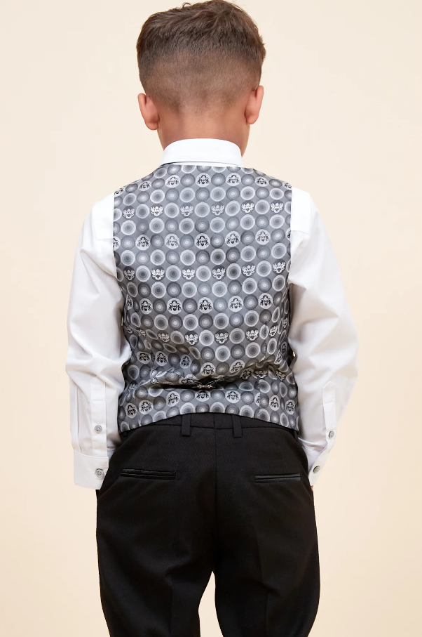 Smoking trois pièces pour enfants - Noir