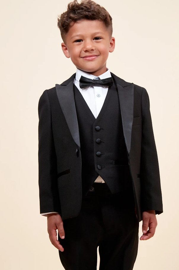 Smoking trois pièces pour enfants - Noir