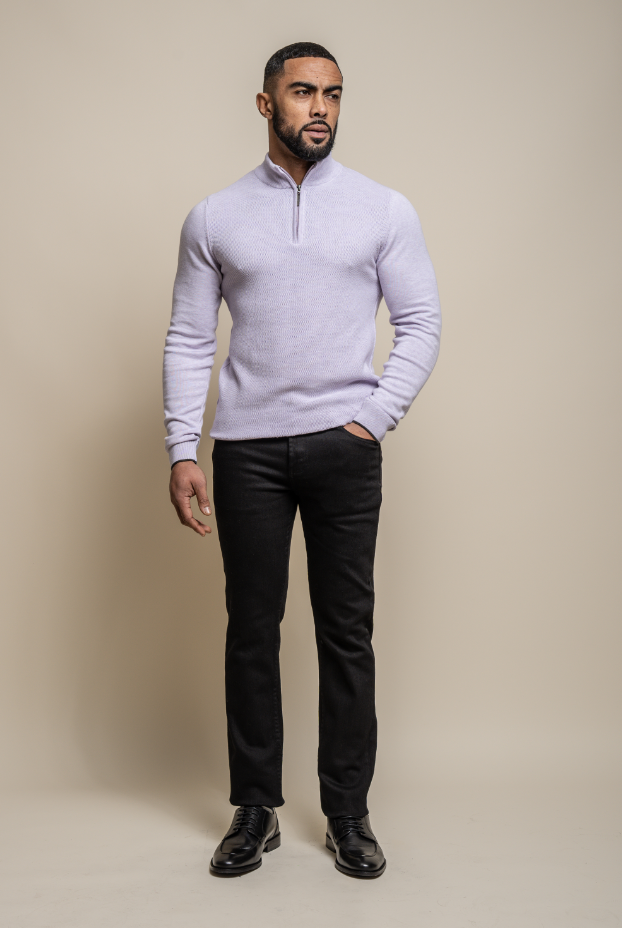 Kyle Lavender - Pull pour hommes avec fermeture éclair - Cavani