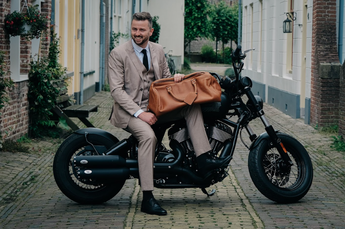 CASTLESON Major - Costume Trois Pièces Pour Hommes Beige