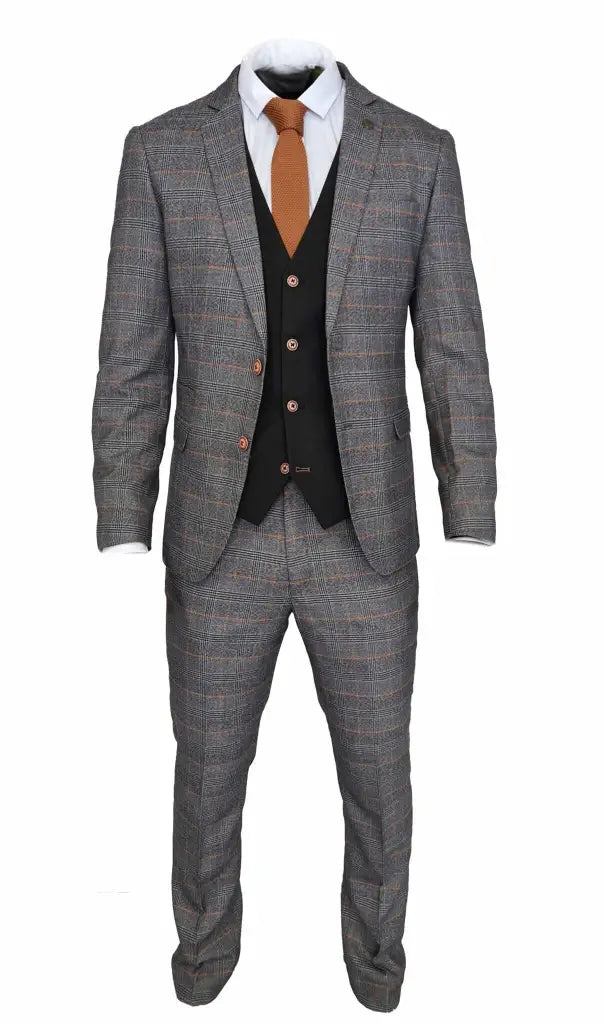 Costume gris trois pièces Jenson - Marc Darcy - Driedelig