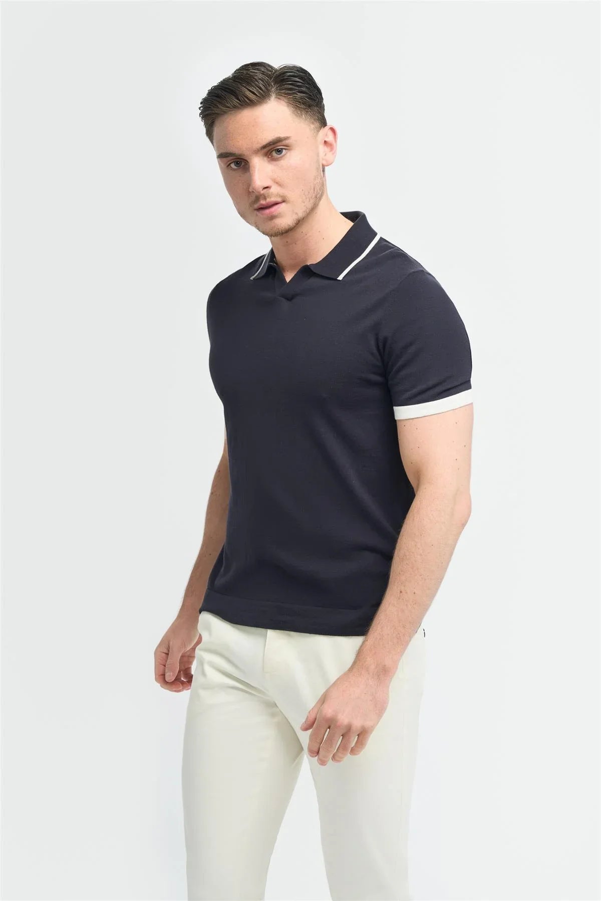 Polo Cavani Enrico bleu marine