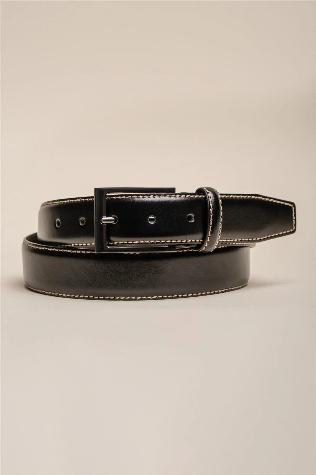 Ceinture en cuir Cavani – BT04 Noir
