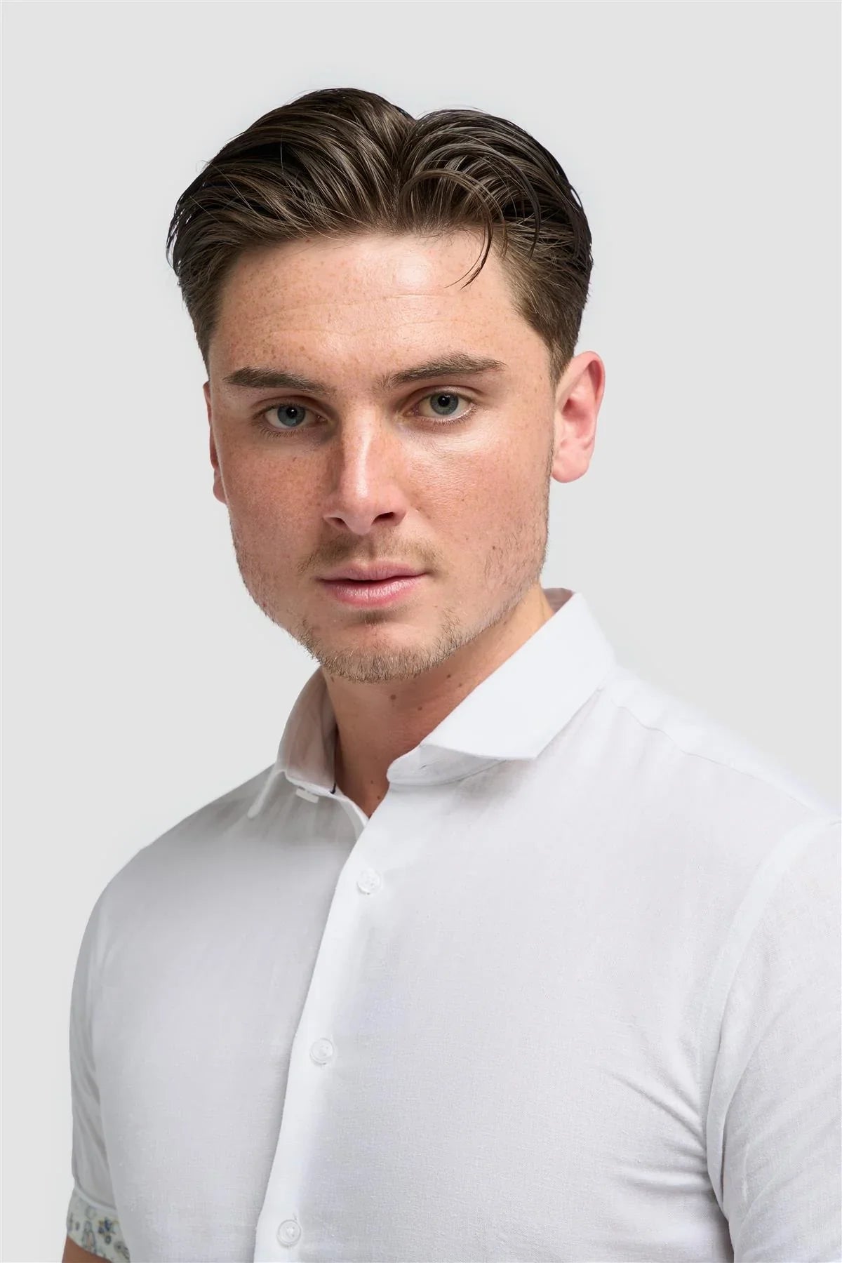 Chemise manches courtes Cavani Matera blanche