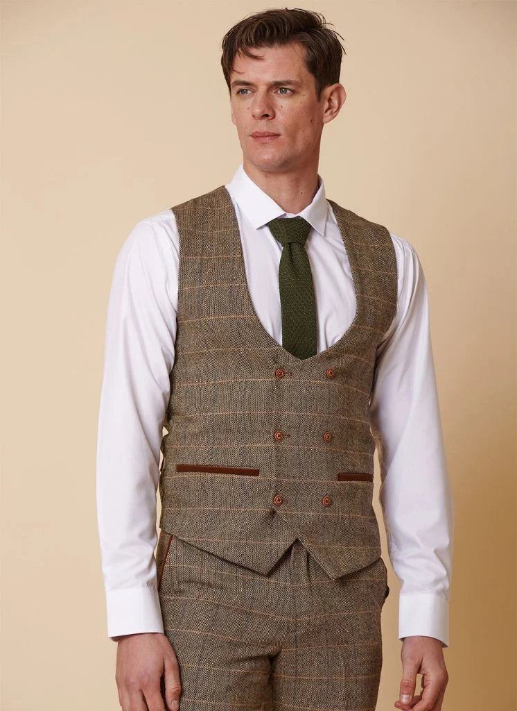 Marc Darcy - Gilet Ted Fauve Croisé