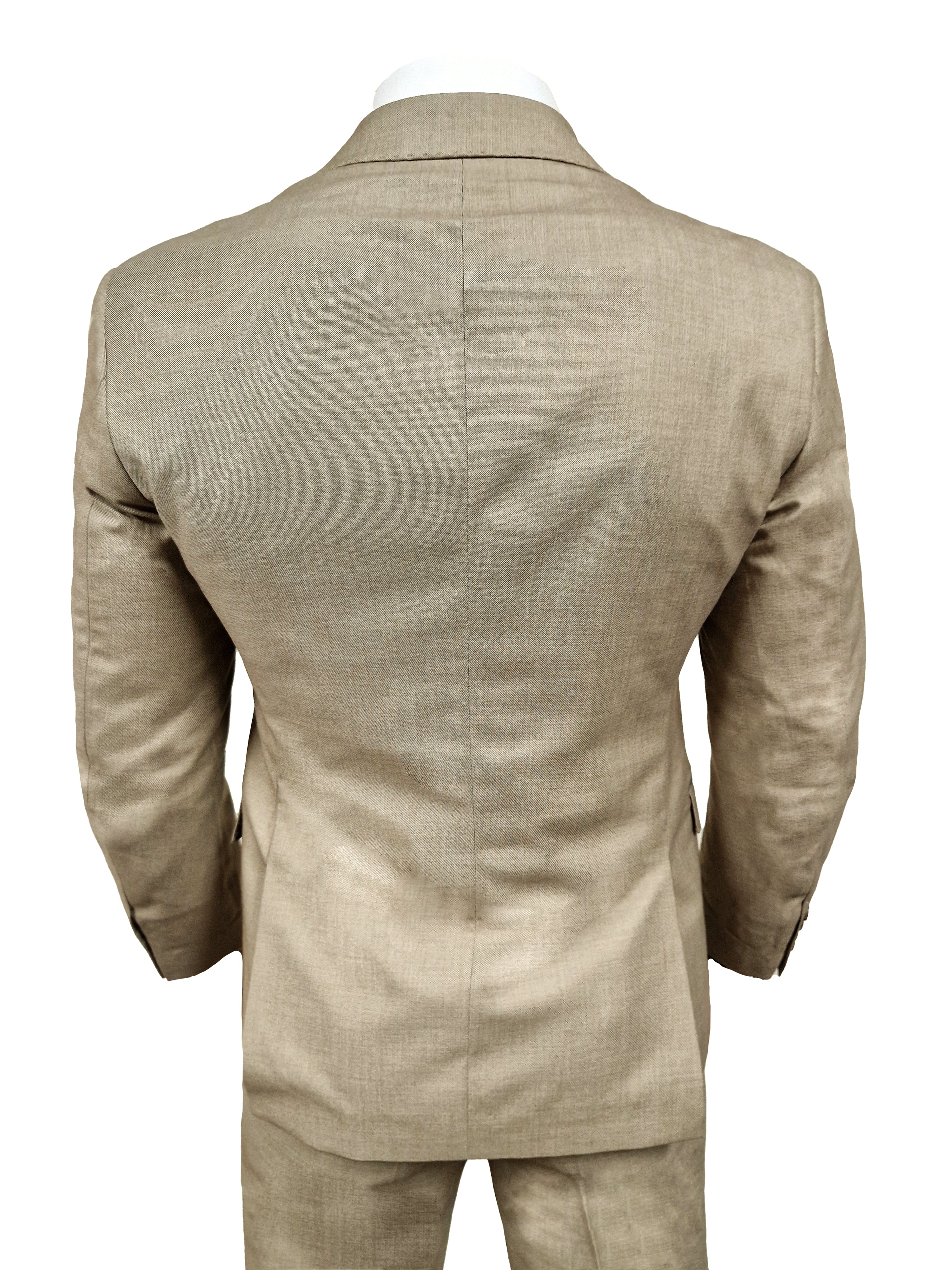 CASTLESON Major - Costume Trois Pièces Pour Hommes Beige