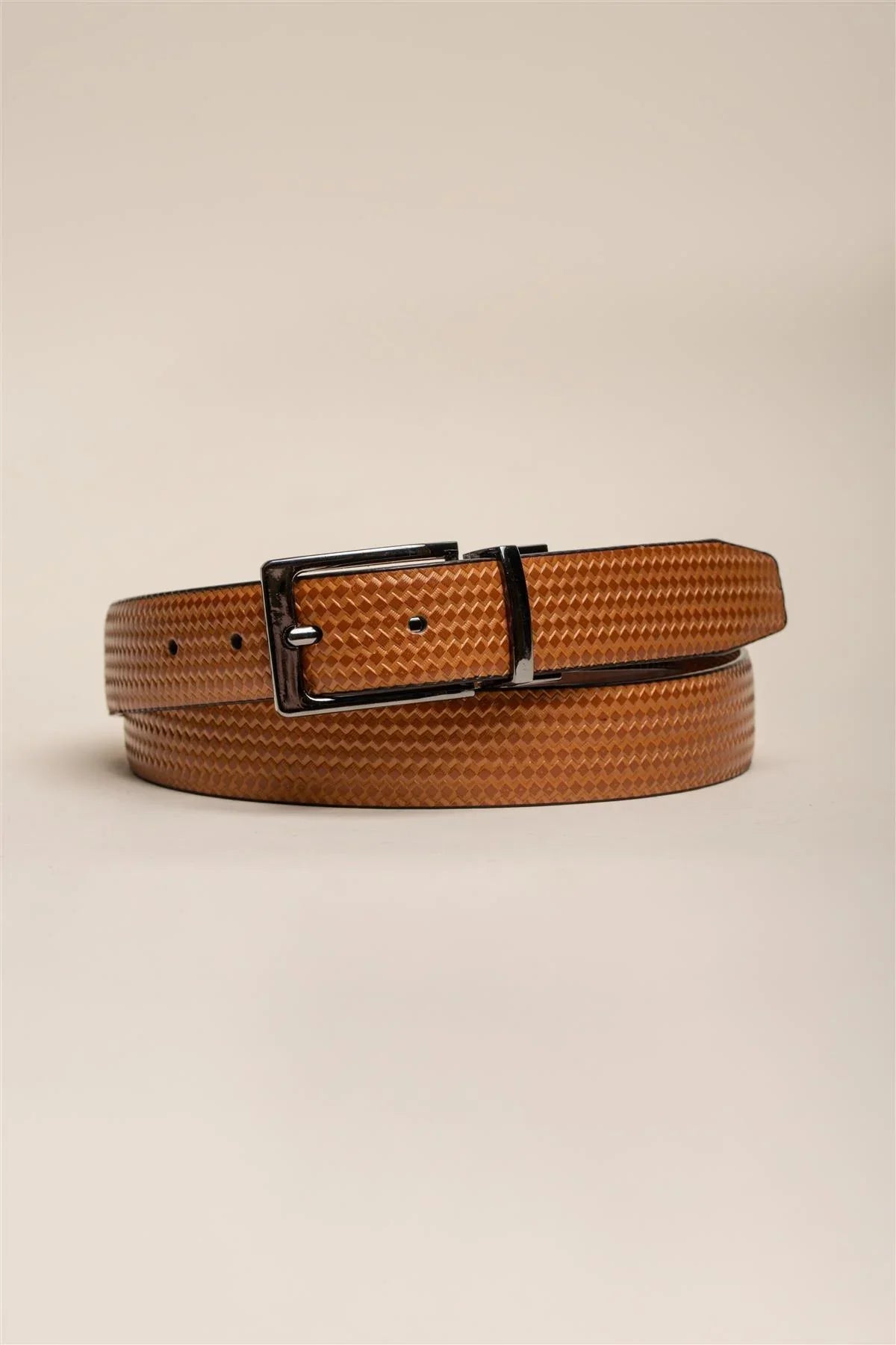 Ceinture en cuir Cavani – BT01 Camel/Marron