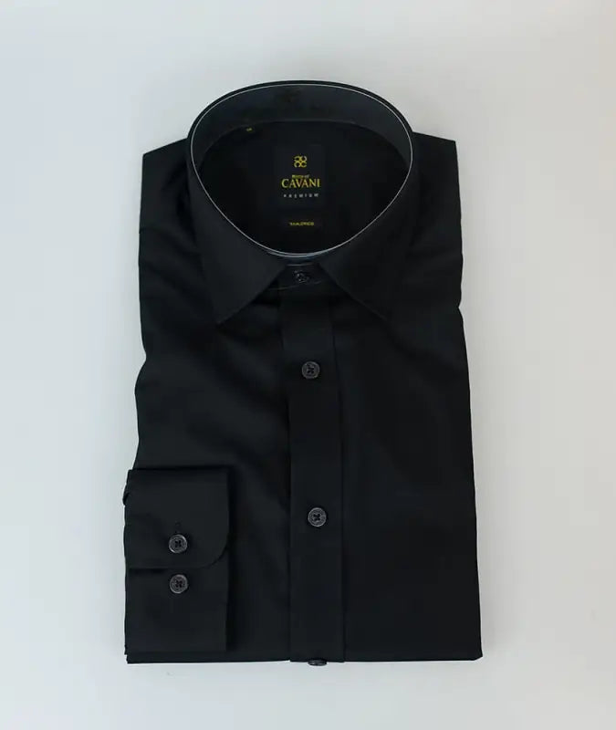 Chemise homme slim fit coloris noir - Cavani