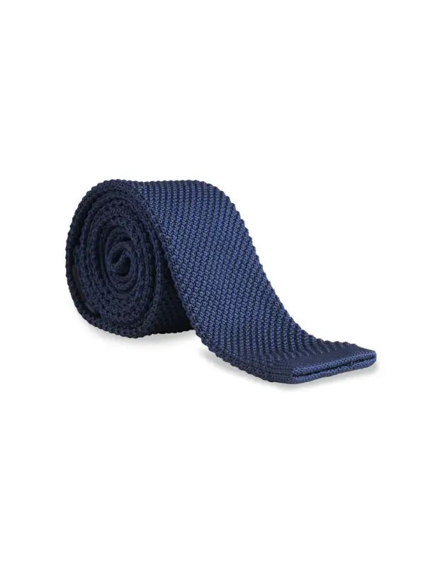 Cravate en maille coloris bleu marine - Garrison Limited