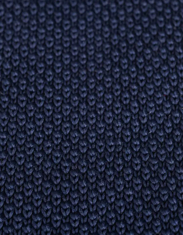 Cravate en maille coloris bleu marine - Garrison Limited