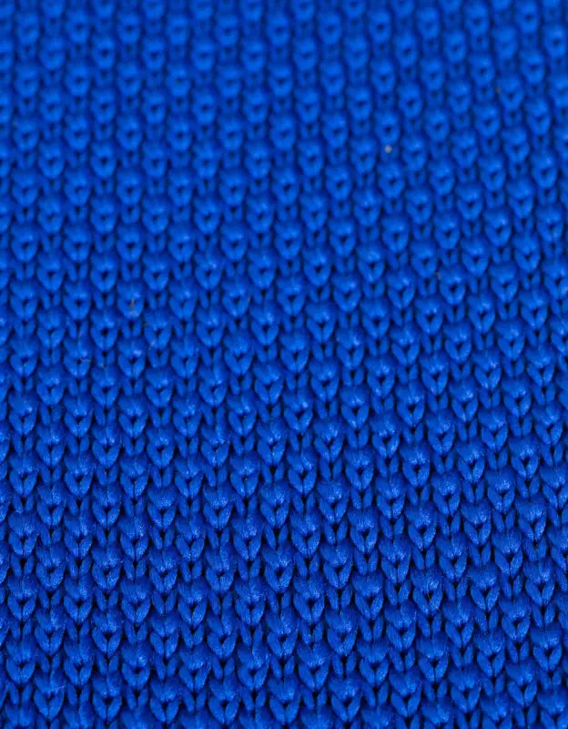 Cravate en maille coloris bleu océan - Garrison Limited