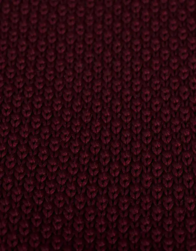 Cravate en maille coloris bordeaux - Garrison Limited