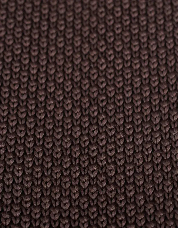Cravate en maille coloris marron foncé - Garrison Limited