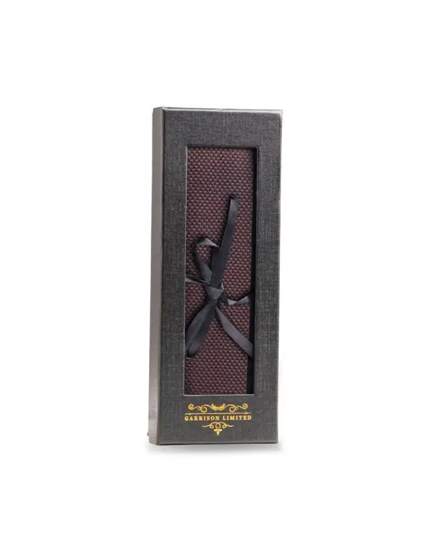 Cravate en maille coloris marron foncé - Garrison Limited