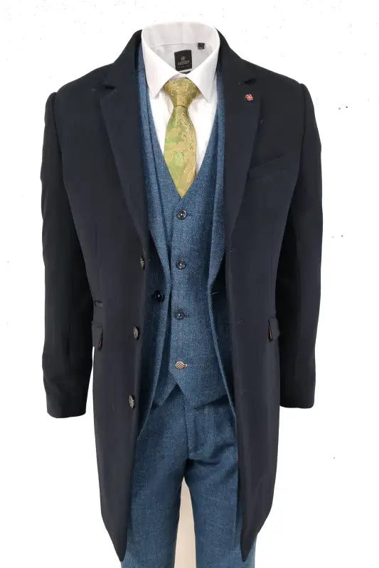 Manteau hommes Romano coloris bleu marine - Cavani