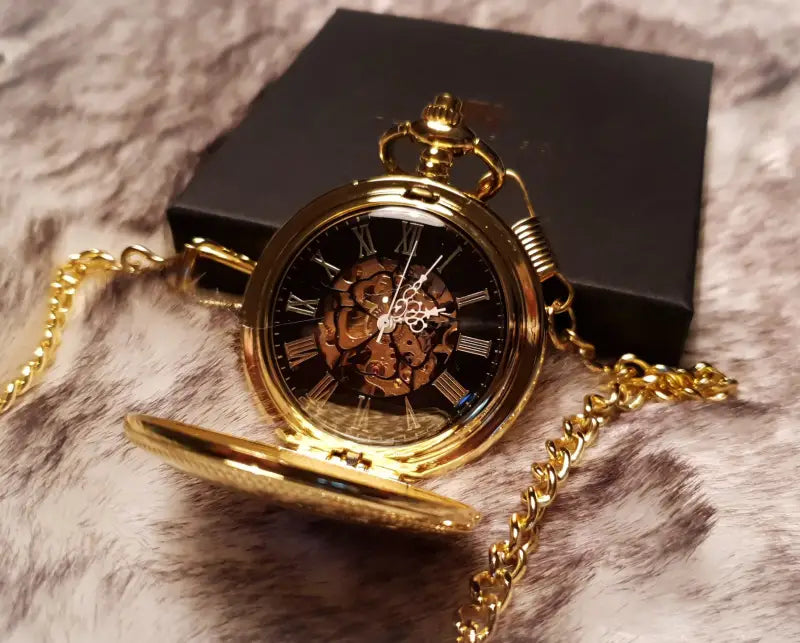 Montre à gousset squelette à clapet