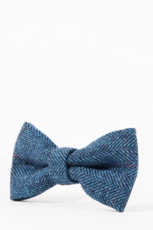 Noeud papillon Dion tweed coloris bleu