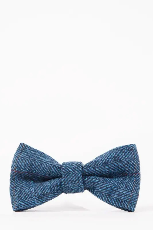 Noeud papillon Dion tweed coloris bleu