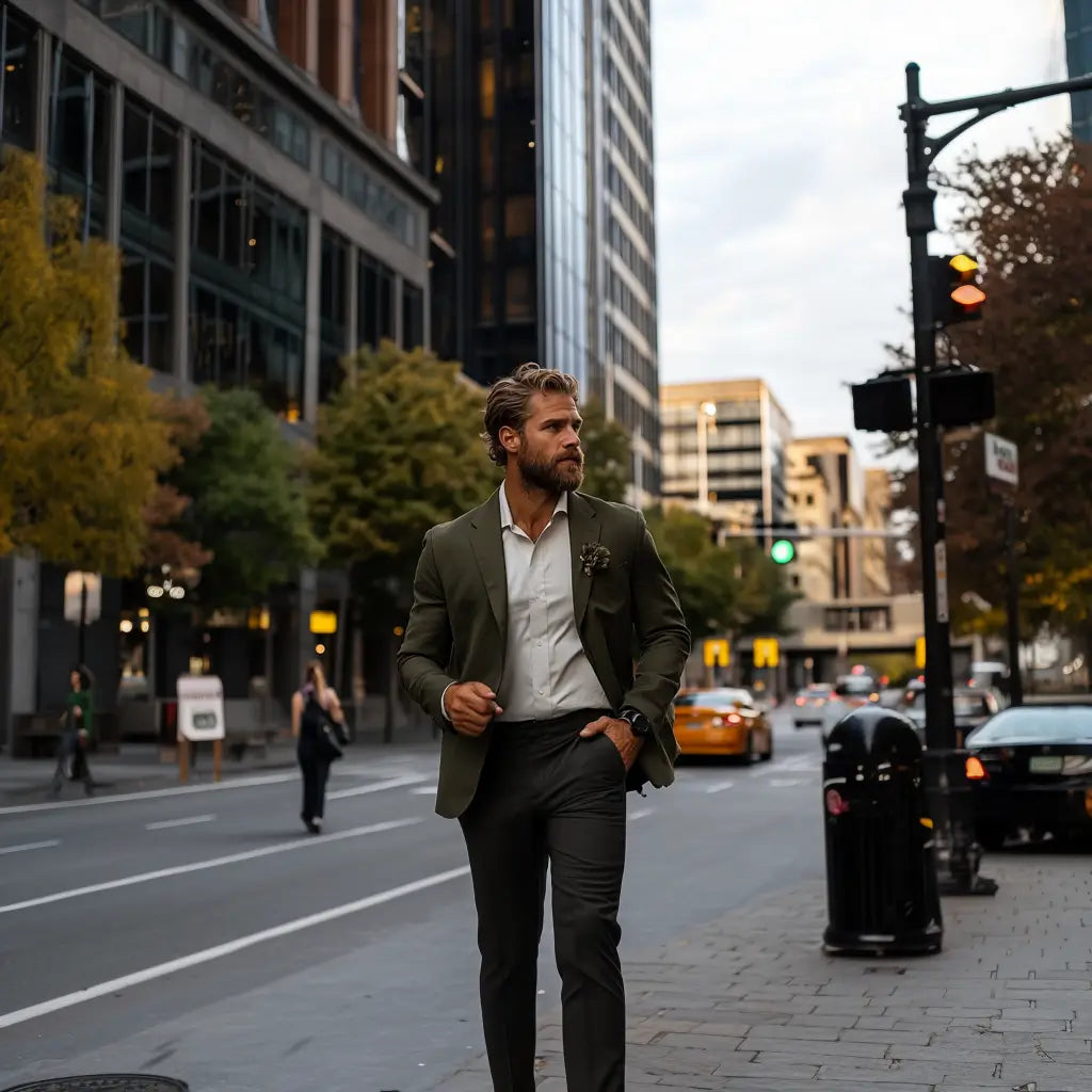 Vous voulez acheter un costume vert foncé ? Découvrez ces 5 costumes